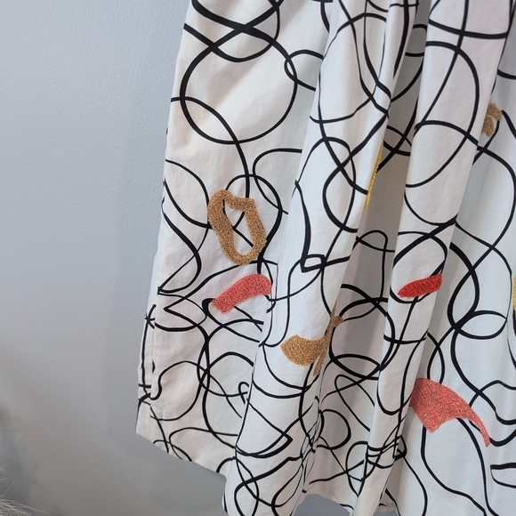 Maeve Black and Orange Skirt Knee-Length - Picture 2 of 9